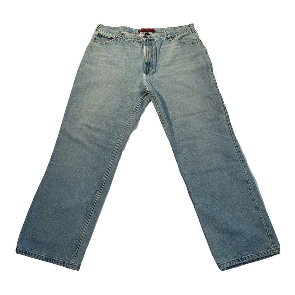 Steve & Barrys Men’s Size 40x32 Vintage Blue Relaxed Fit Red Star Denim jeans